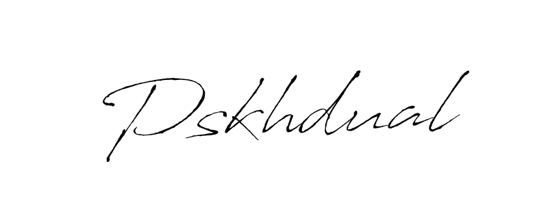 How to make Pskhdual signature? Antro_Vectra is a professional autograph style. Create handwritten signature for Pskhdual name. Pskhdual signature style 6 images and pictures png
