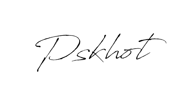 How to make Pskhot signature? Antro_Vectra is a professional autograph style. Create handwritten signature for Pskhot name. Pskhot signature style 6 images and pictures png