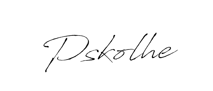 Use a signature maker to create a handwritten signature online. With this signature software, you can design (Antro_Vectra) your own signature for name Pskolhe. Pskolhe signature style 6 images and pictures png