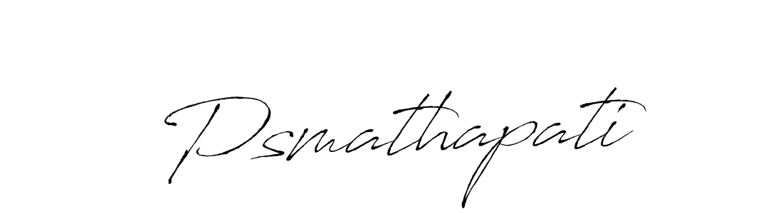Design your own signature with our free online signature maker. With this signature software, you can create a handwritten (Antro_Vectra) signature for name Psmathapati. Psmathapati signature style 6 images and pictures png