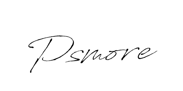 Create a beautiful signature design for name Psmore. With this signature (Antro_Vectra) fonts, you can make a handwritten signature for free. Psmore signature style 6 images and pictures png