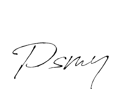 You should practise on your own different ways (Antro_Vectra) to write your name (Psmy) in signature. don't let someone else do it for you. Psmy signature style 6 images and pictures png