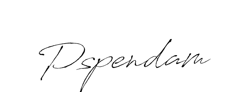 Make a beautiful signature design for name Pspendam. With this signature (Antro_Vectra) style, you can create a handwritten signature for free. Pspendam signature style 6 images and pictures png