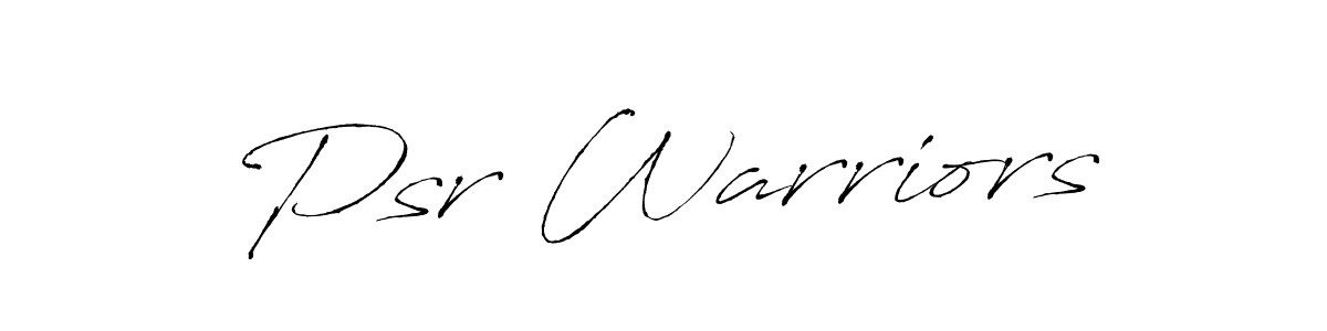 Create a beautiful signature design for name Psr Warriors. With this signature (Antro_Vectra) fonts, you can make a handwritten signature for free. Psr Warriors signature style 6 images and pictures png