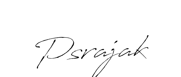 You should practise on your own different ways (Antro_Vectra) to write your name (Psrajak) in signature. don't let someone else do it for you. Psrajak signature style 6 images and pictures png