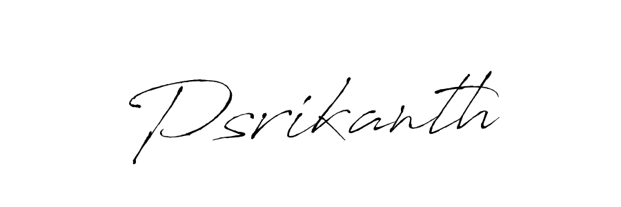 How to make Psrikanth signature? Antro_Vectra is a professional autograph style. Create handwritten signature for Psrikanth name. Psrikanth signature style 6 images and pictures png