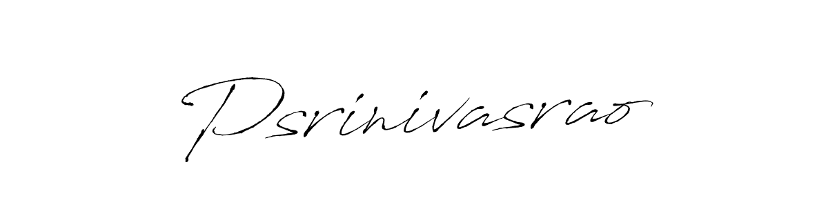 How to make Psrinivasrao signature? Antro_Vectra is a professional autograph style. Create handwritten signature for Psrinivasrao name. Psrinivasrao signature style 6 images and pictures png