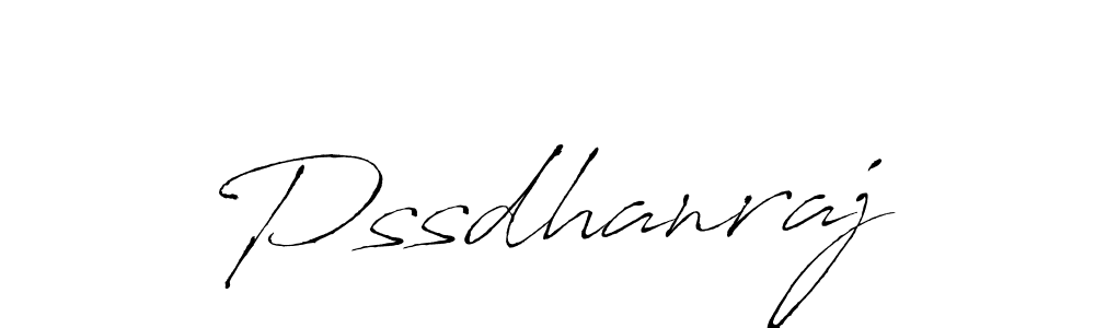 How to make Pssdhanraj name signature. Use Antro_Vectra style for creating short signs online. This is the latest handwritten sign. Pssdhanraj signature style 6 images and pictures png