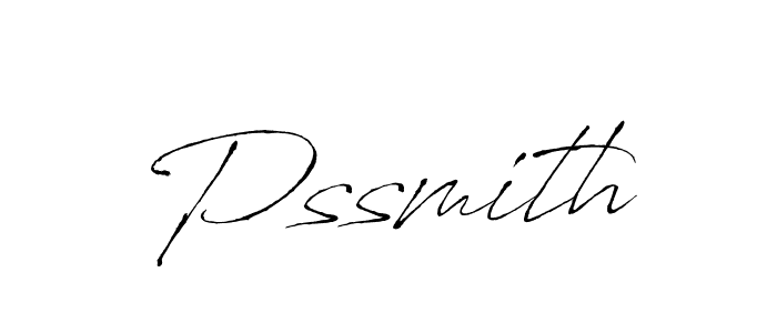 Make a beautiful signature design for name Pssmith. With this signature (Antro_Vectra) style, you can create a handwritten signature for free. Pssmith signature style 6 images and pictures png