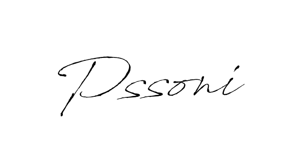 How to Draw Pssoni signature style? Antro_Vectra is a latest design signature styles for name Pssoni. Pssoni signature style 6 images and pictures png
