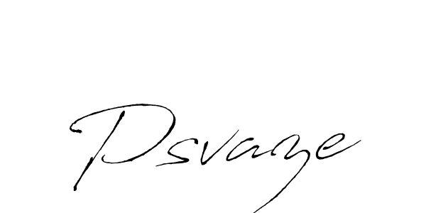 Make a beautiful signature design for name Psvaze. With this signature (Antro_Vectra) style, you can create a handwritten signature for free. Psvaze signature style 6 images and pictures png