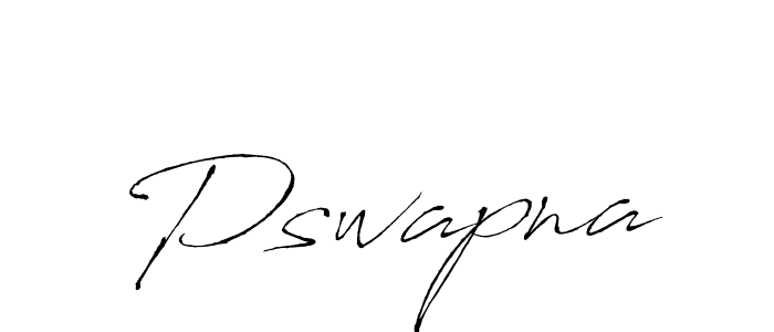 Create a beautiful signature design for name Pswapna. With this signature (Antro_Vectra) fonts, you can make a handwritten signature for free. Pswapna signature style 6 images and pictures png