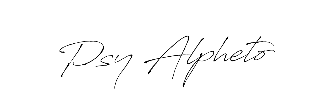 Psy Alpheto stylish signature style. Best Handwritten Sign (Antro_Vectra) for my name. Handwritten Signature Collection Ideas for my name Psy Alpheto. Psy Alpheto signature style 6 images and pictures png