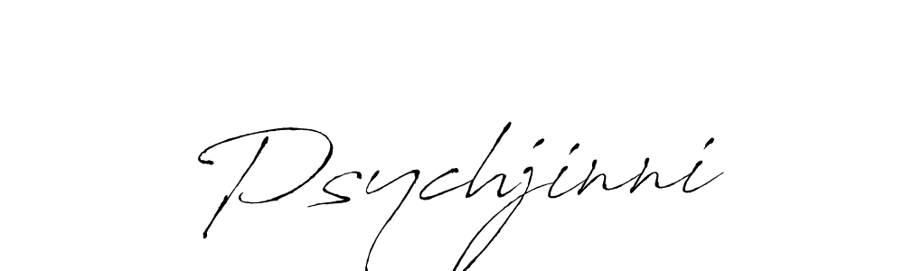 Use a signature maker to create a handwritten signature online. With this signature software, you can design (Antro_Vectra) your own signature for name Psychjinni. Psychjinni signature style 6 images and pictures png