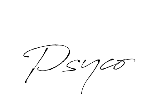 How to Draw Psyco signature style? Antro_Vectra is a latest design signature styles for name Psyco. Psyco signature style 6 images and pictures png