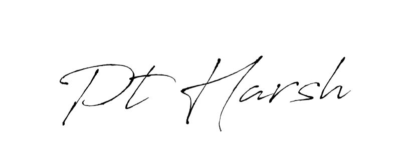 Use a signature maker to create a handwritten signature online. With this signature software, you can design (Antro_Vectra) your own signature for name Pt Harsh. Pt Harsh signature style 6 images and pictures png