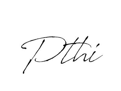 Use a signature maker to create a handwritten signature online. With this signature software, you can design (Antro_Vectra) your own signature for name Pthi. Pthi signature style 6 images and pictures png