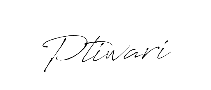 How to make Ptiwari name signature. Use Antro_Vectra style for creating short signs online. This is the latest handwritten sign. Ptiwari signature style 6 images and pictures png