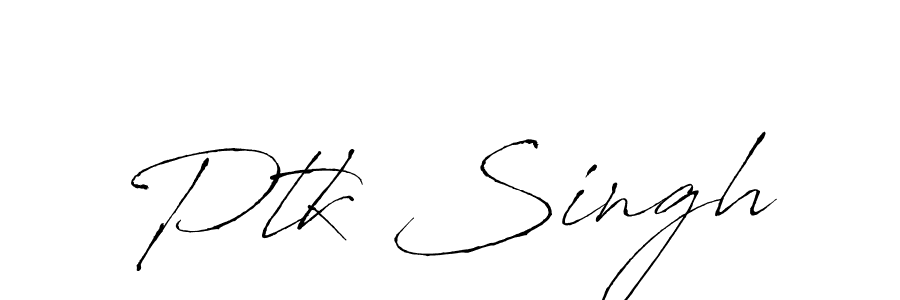 How to make Ptk Singh signature? Antro_Vectra is a professional autograph style. Create handwritten signature for Ptk Singh name. Ptk Singh signature style 6 images and pictures png