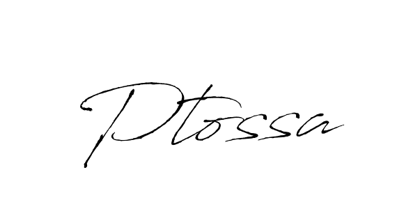 How to make Ptossa signature? Antro_Vectra is a professional autograph style. Create handwritten signature for Ptossa name. Ptossa signature style 6 images and pictures png