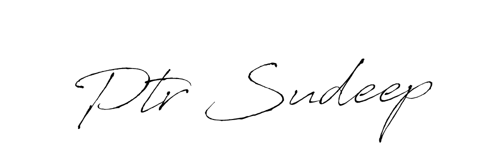 You should practise on your own different ways (Antro_Vectra) to write your name (Ptr Sudeep) in signature. don't let someone else do it for you. Ptr Sudeep signature style 6 images and pictures png