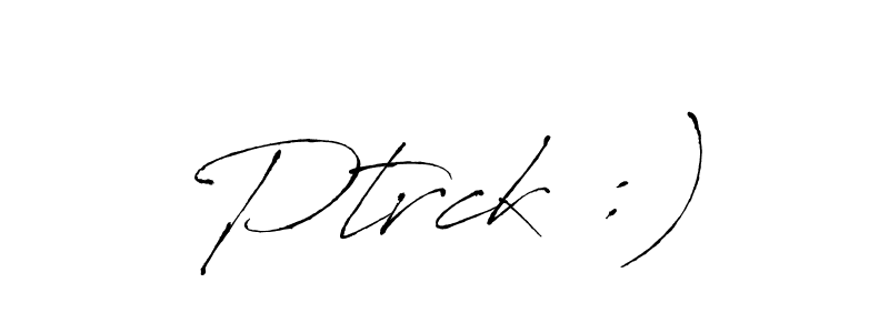 Create a beautiful signature design for name Ptrck :). With this signature (Antro_Vectra) fonts, you can make a handwritten signature for free. Ptrck :) signature style 6 images and pictures png