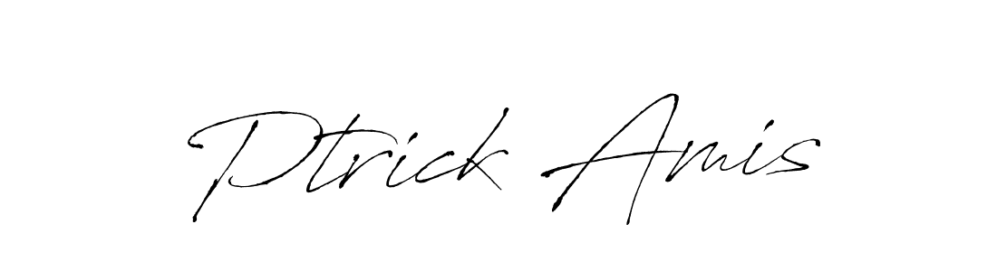 How to make Ptrick Amis name signature. Use Antro_Vectra style for creating short signs online. This is the latest handwritten sign. Ptrick Amis signature style 6 images and pictures png