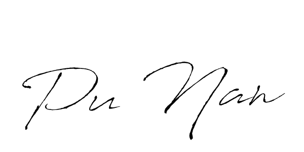 Similarly Antro_Vectra is the best handwritten signature design. Signature creator online .You can use it as an online autograph creator for name Pu Nan. Pu Nan signature style 6 images and pictures png