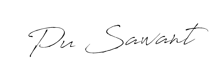 Once you've used our free online signature maker to create your best signature Antro_Vectra style, it's time to enjoy all of the benefits that Pu Sawant name signing documents. Pu Sawant signature style 6 images and pictures png