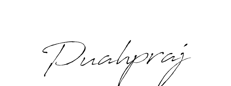 Make a beautiful signature design for name Puahpraj. Use this online signature maker to create a handwritten signature for free. Puahpraj signature style 6 images and pictures png