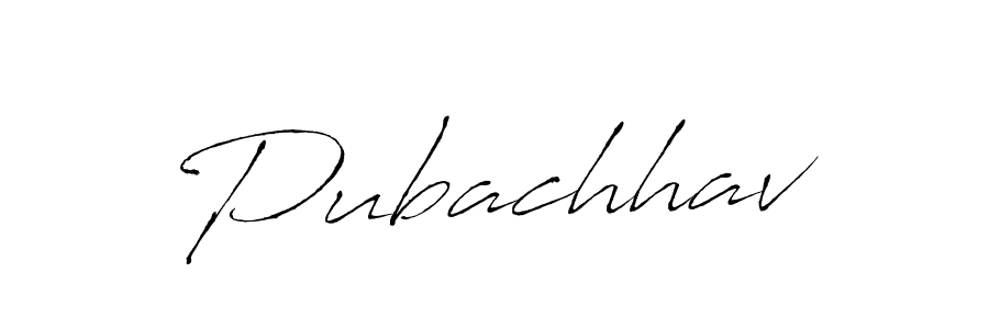 Create a beautiful signature design for name Pubachhav. With this signature (Antro_Vectra) fonts, you can make a handwritten signature for free. Pubachhav signature style 6 images and pictures png