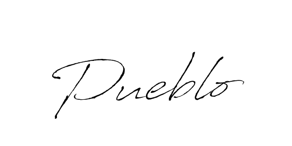 Use a signature maker to create a handwritten signature online. With this signature software, you can design (Antro_Vectra) your own signature for name Pueblo. Pueblo signature style 6 images and pictures png