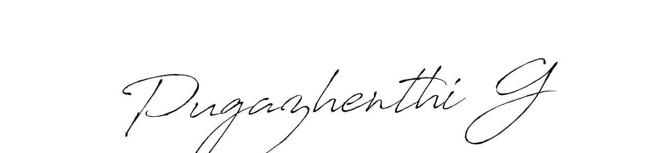 Antro_Vectra is a professional signature style that is perfect for those who want to add a touch of class to their signature. It is also a great choice for those who want to make their signature more unique. Get Pugazhenthi G name to fancy signature for free. Pugazhenthi G signature style 6 images and pictures png