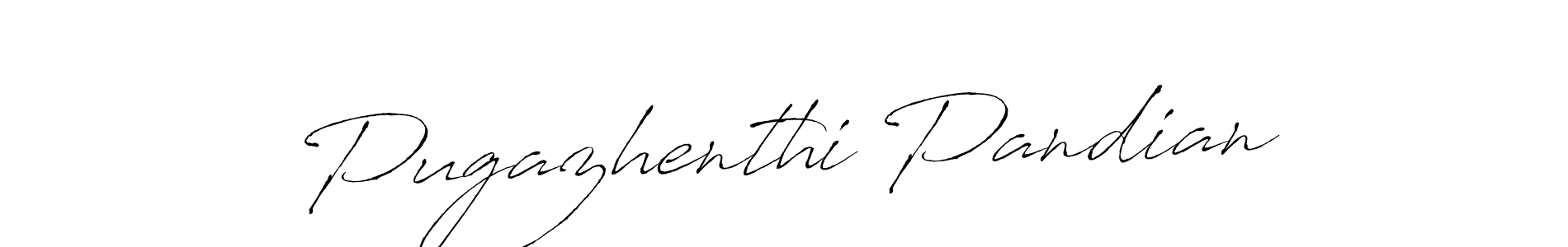 Make a beautiful signature design for name Pugazhenthi Pandian. With this signature (Antro_Vectra) style, you can create a handwritten signature for free. Pugazhenthi Pandian signature style 6 images and pictures png
