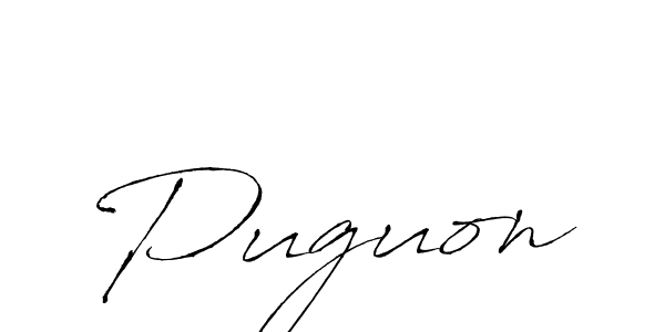 Antro_Vectra is a professional signature style that is perfect for those who want to add a touch of class to their signature. It is also a great choice for those who want to make their signature more unique. Get Puguon name to fancy signature for free. Puguon signature style 6 images and pictures png