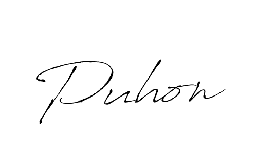 Also You can easily find your signature by using the search form. We will create Puhon name handwritten signature images for you free of cost using Antro_Vectra sign style. Puhon signature style 6 images and pictures png