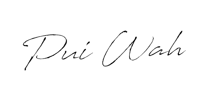Also You can easily find your signature by using the search form. We will create Pui Wah name handwritten signature images for you free of cost using Antro_Vectra sign style. Pui Wah signature style 6 images and pictures png