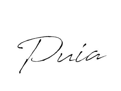 Antro_Vectra is a professional signature style that is perfect for those who want to add a touch of class to their signature. It is also a great choice for those who want to make their signature more unique. Get Puia name to fancy signature for free. Puia signature style 6 images and pictures png