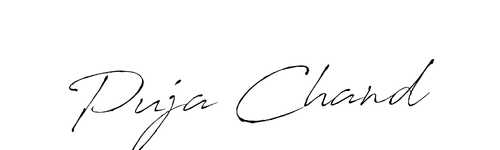 Make a beautiful signature design for name Puja Chand. With this signature (Antro_Vectra) style, you can create a handwritten signature for free. Puja Chand signature style 6 images and pictures png