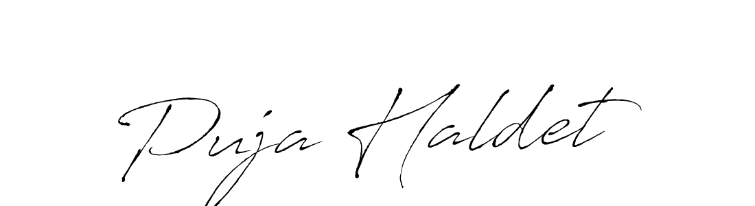 It looks lik you need a new signature style for name Puja Haldet. Design unique handwritten (Antro_Vectra) signature with our free signature maker in just a few clicks. Puja Haldet signature style 6 images and pictures png