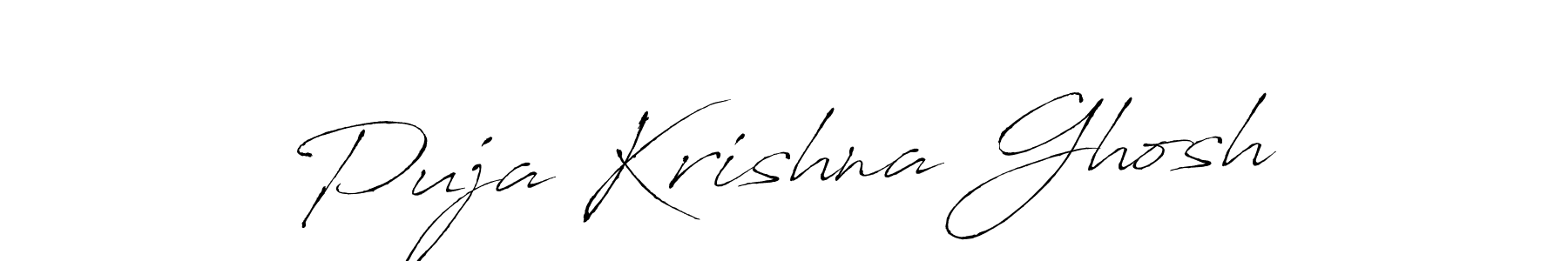 Design your own signature with our free online signature maker. With this signature software, you can create a handwritten (Antro_Vectra) signature for name Puja Krishna Ghosh. Puja Krishna Ghosh signature style 6 images and pictures png