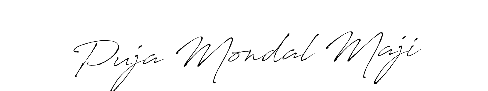 if you are searching for the best signature style for your name Puja Mondal Maji. so please give up your signature search. here we have designed multiple signature styles  using Antro_Vectra. Puja Mondal Maji signature style 6 images and pictures png