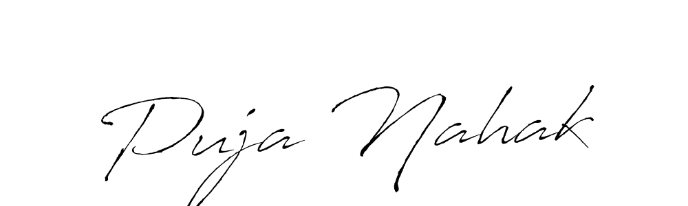 Also we have Puja Nahak name is the best signature style. Create professional handwritten signature collection using Antro_Vectra autograph style. Puja Nahak signature style 6 images and pictures png