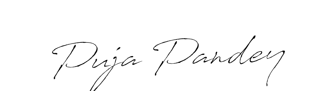 Make a beautiful signature design for name Puja Pandey. With this signature (Antro_Vectra) style, you can create a handwritten signature for free. Puja Pandey signature style 6 images and pictures png