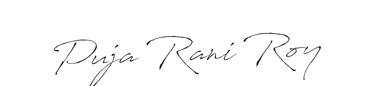 Also we have Puja Rani Roy name is the best signature style. Create professional handwritten signature collection using Antro_Vectra autograph style. Puja Rani Roy signature style 6 images and pictures png