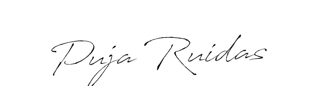 Design your own signature with our free online signature maker. With this signature software, you can create a handwritten (Antro_Vectra) signature for name Puja Ruidas. Puja Ruidas signature style 6 images and pictures png