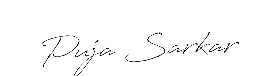 Puja Sarkar stylish signature style. Best Handwritten Sign (Antro_Vectra) for my name. Handwritten Signature Collection Ideas for my name Puja Sarkar. Puja Sarkar signature style 6 images and pictures png