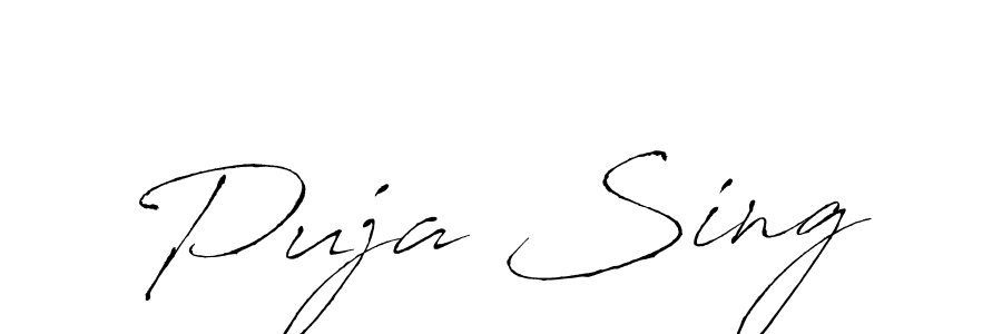 It looks lik you need a new signature style for name Puja Sing. Design unique handwritten (Antro_Vectra) signature with our free signature maker in just a few clicks. Puja Sing signature style 6 images and pictures png