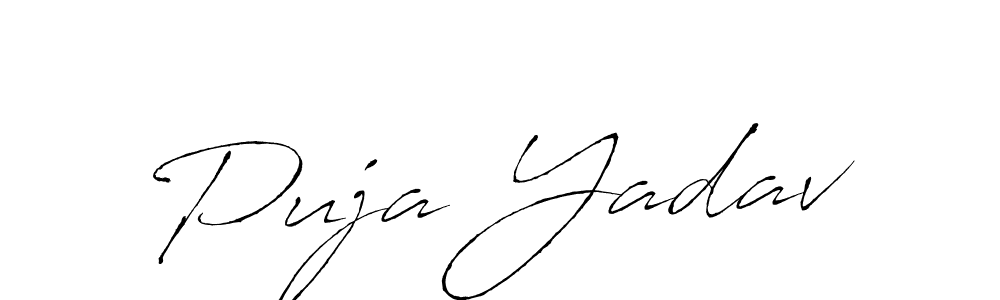 Use a signature maker to create a handwritten signature online. With this signature software, you can design (Antro_Vectra) your own signature for name Puja Yadav. Puja Yadav signature style 6 images and pictures png