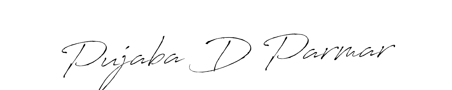 Also we have Pujaba D Parmar name is the best signature style. Create professional handwritten signature collection using Antro_Vectra autograph style. Pujaba D Parmar signature style 6 images and pictures png